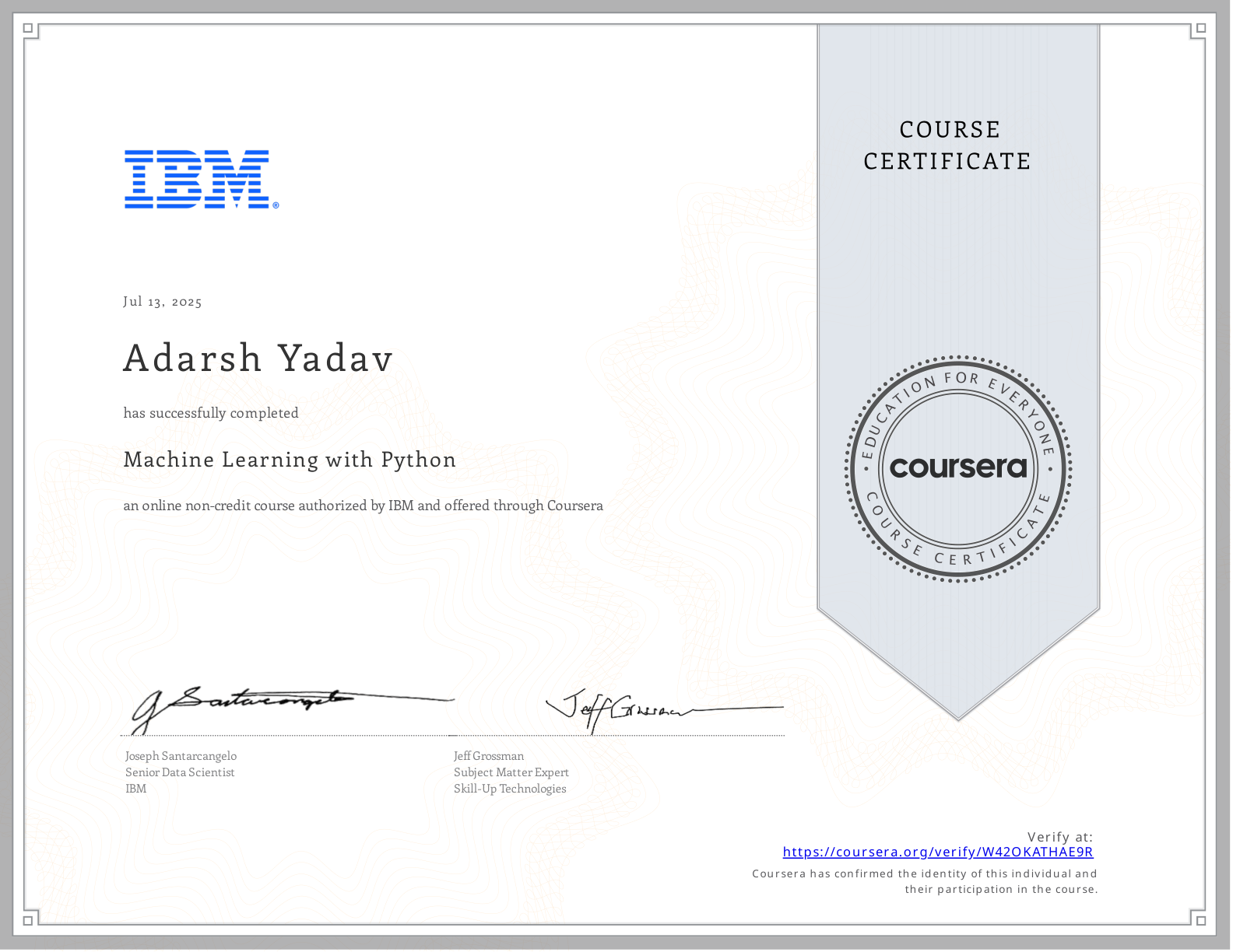 Machine Learning with Python