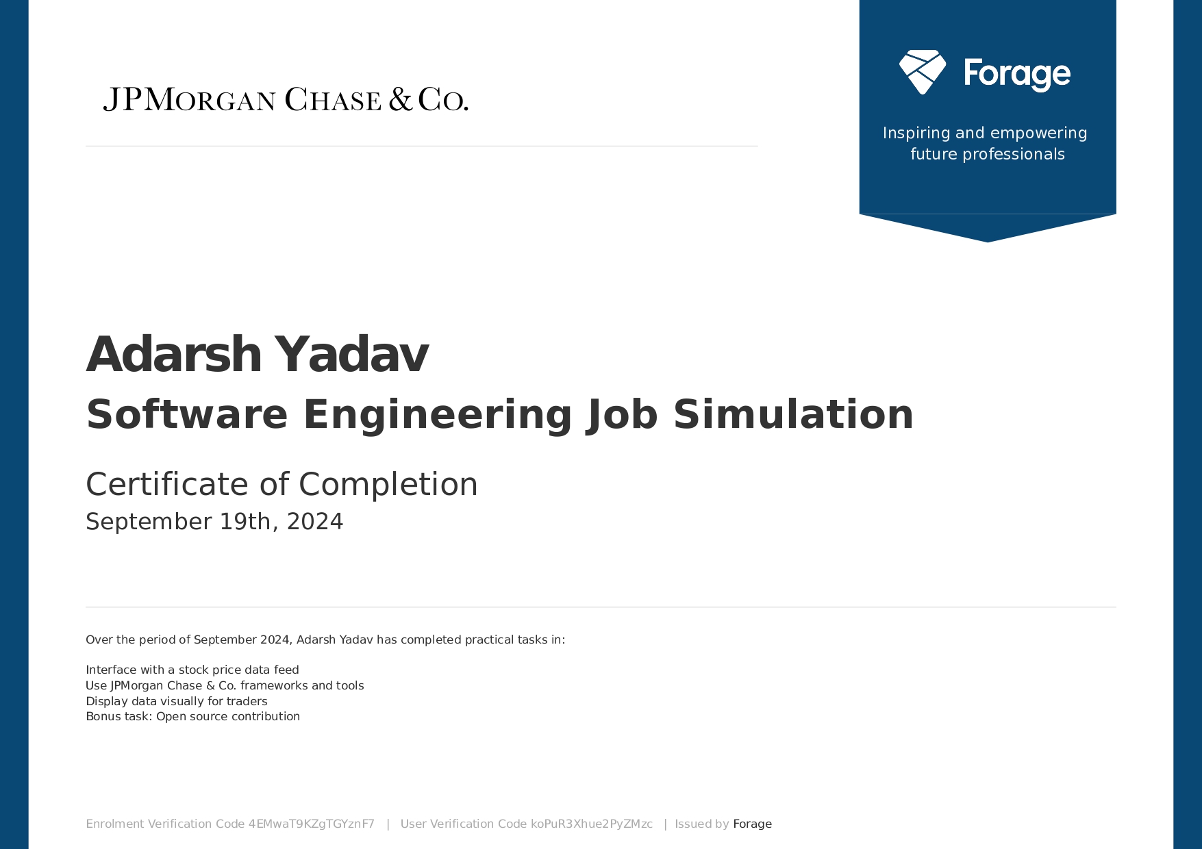 JPMorgan virtual internship