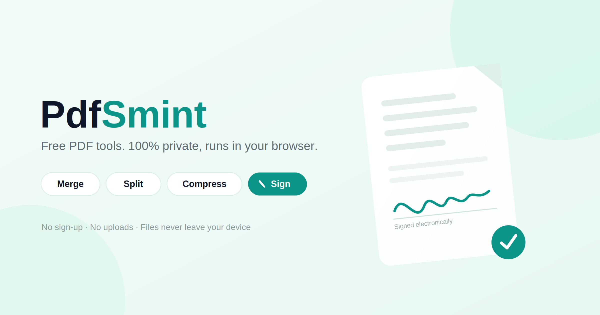 PDFsmint PDF tools